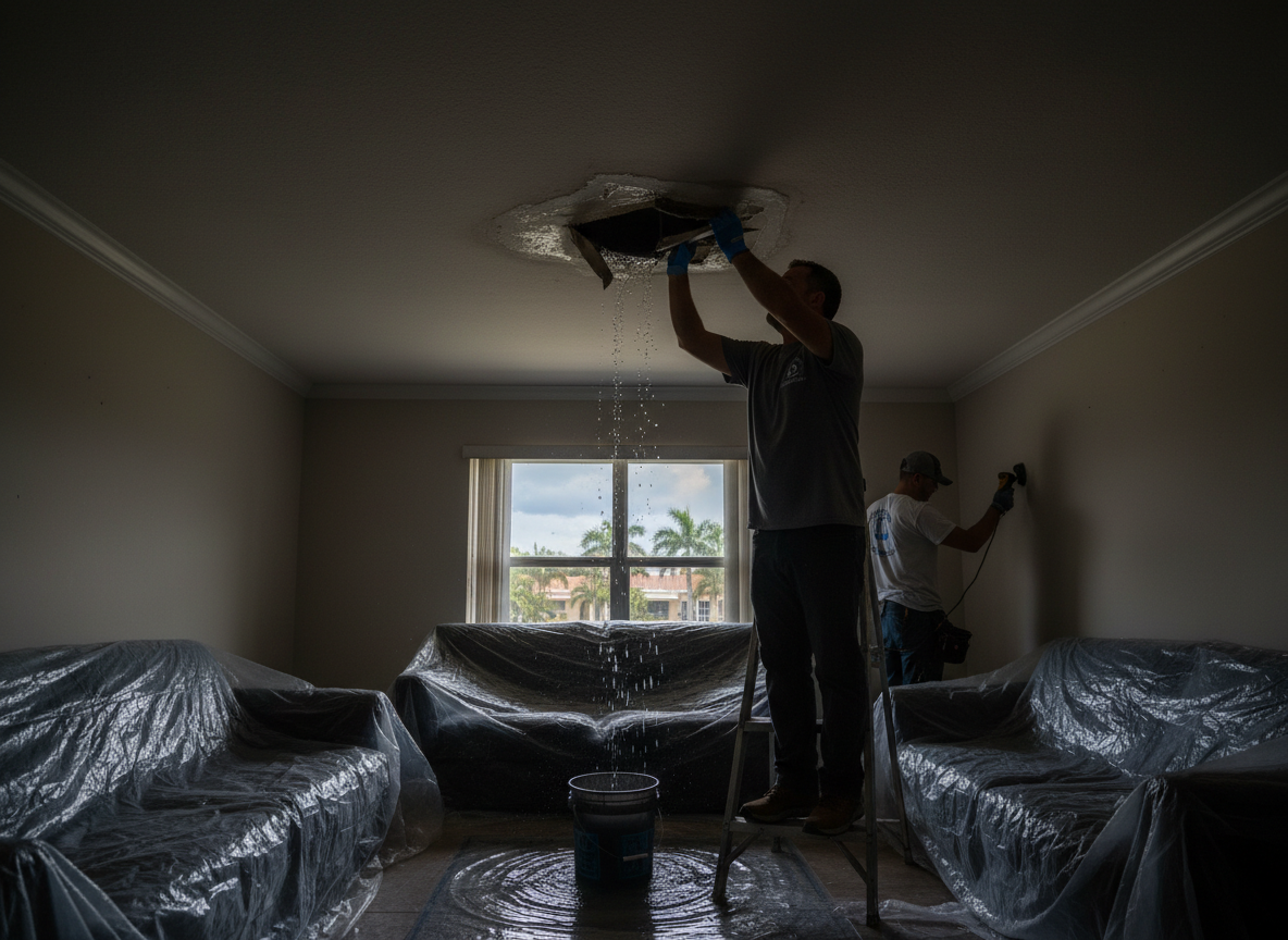 How to Handle Roof Leaks After Summer Storms in Dania