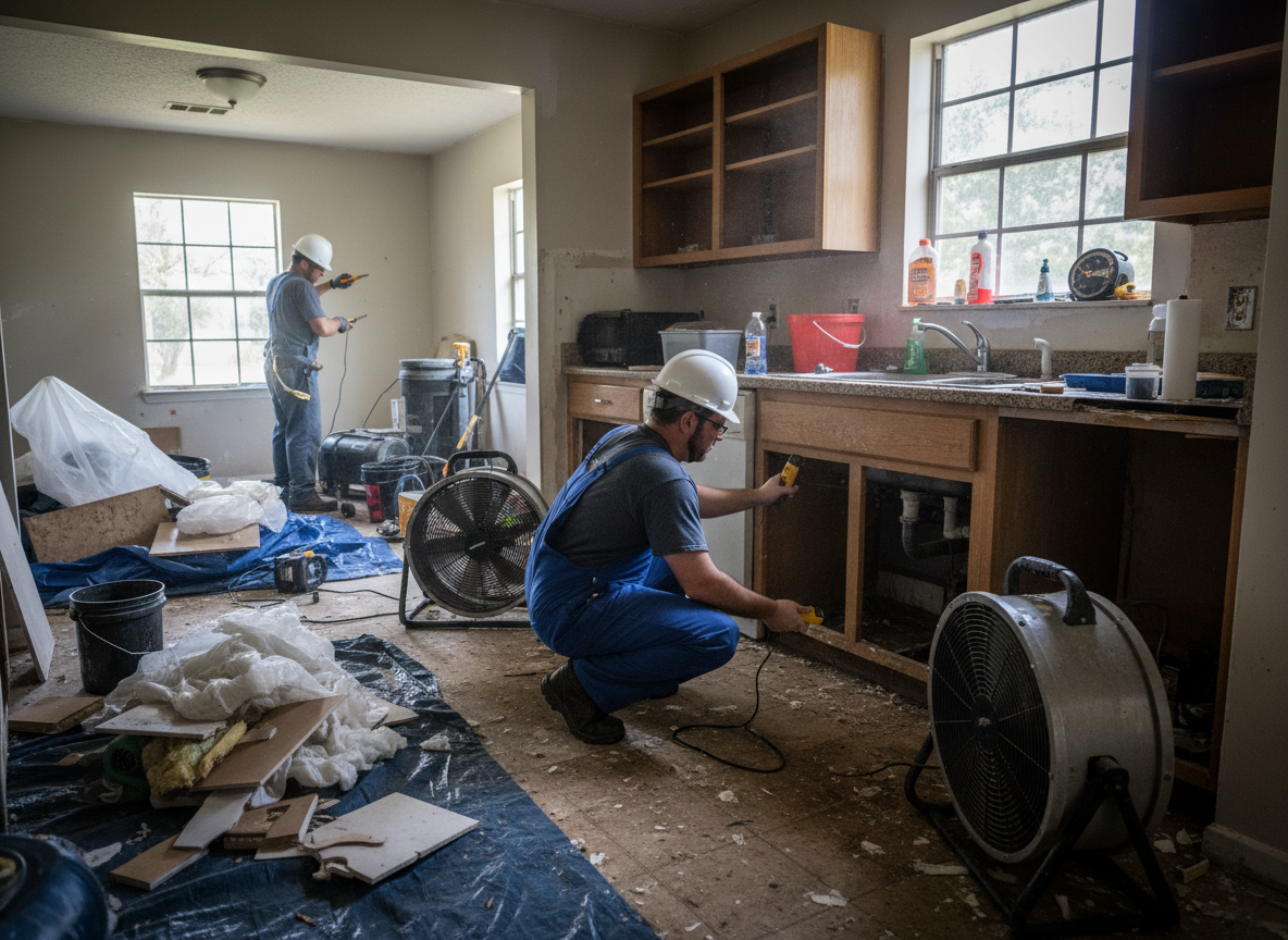 Kitchen Water Damage Repair in Dania, FL